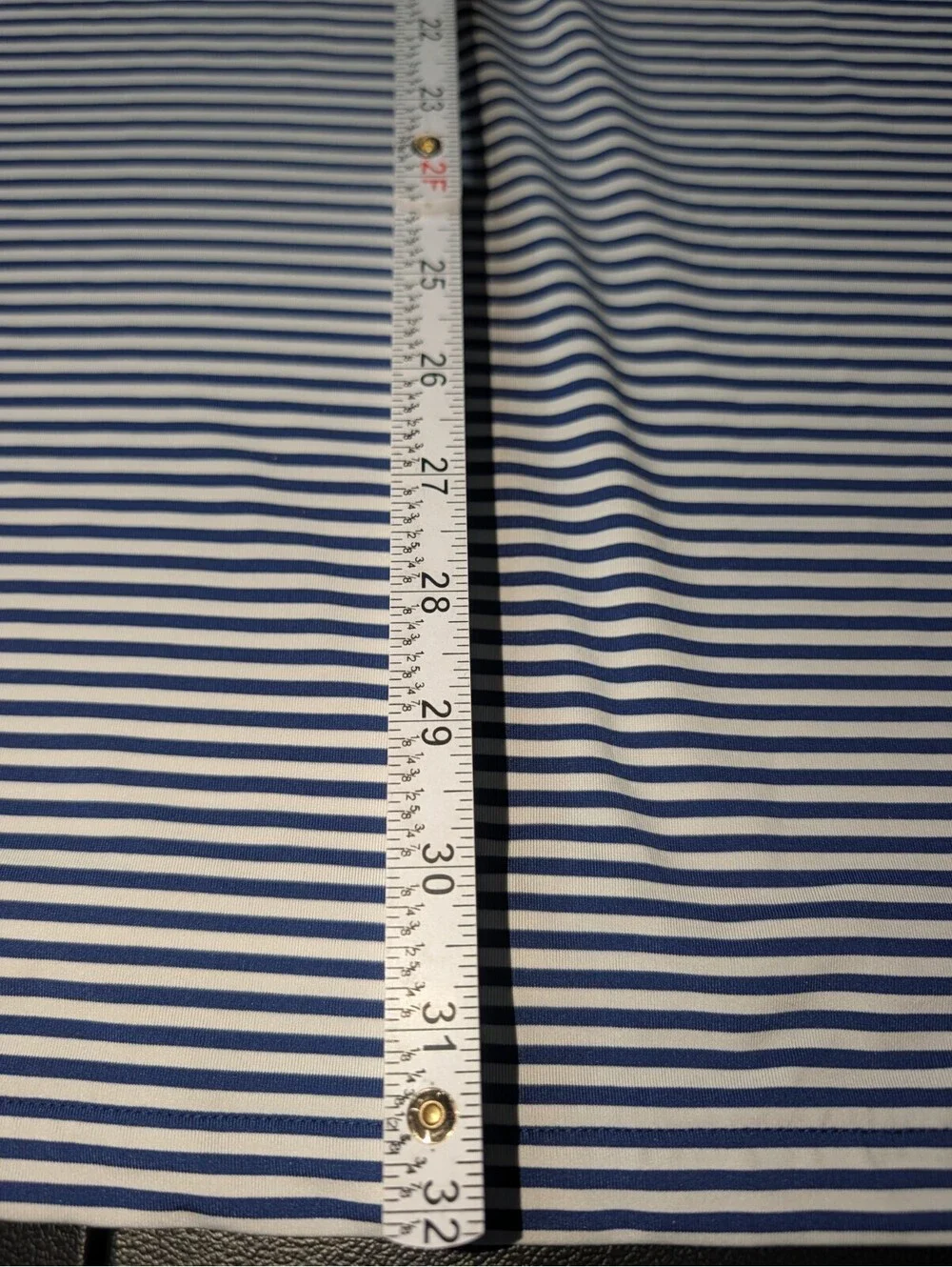Ralph Lauren RLX Blue White Stripe Golf Polo US Open Merion 2013 Large